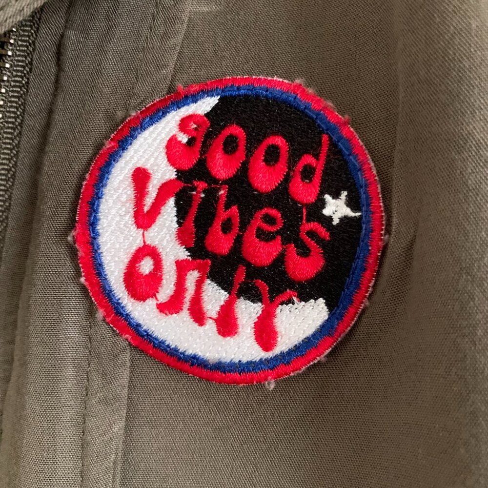 Xhilaration Good Vibes Applique Jacket - Picture 2 of 6